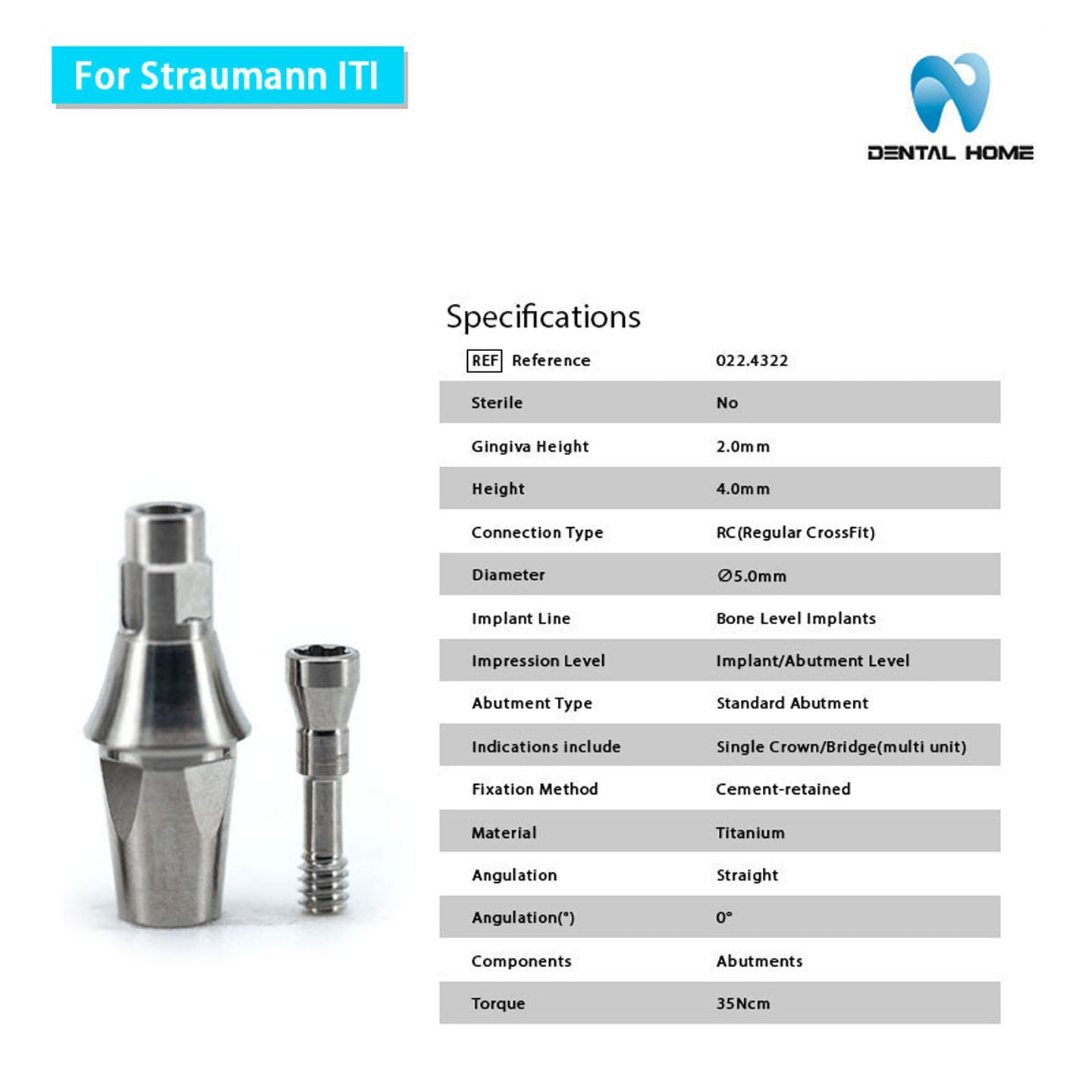 For Straumann ITl Transfer Abutment