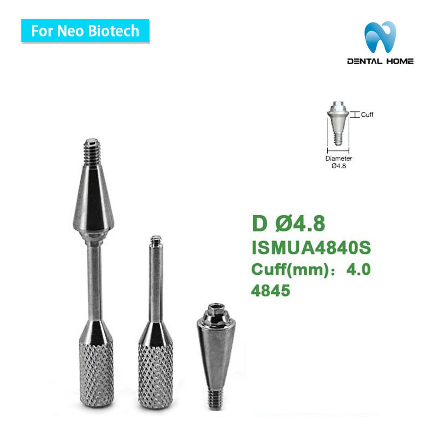For Neobiotech Multi unit Straight Abutment