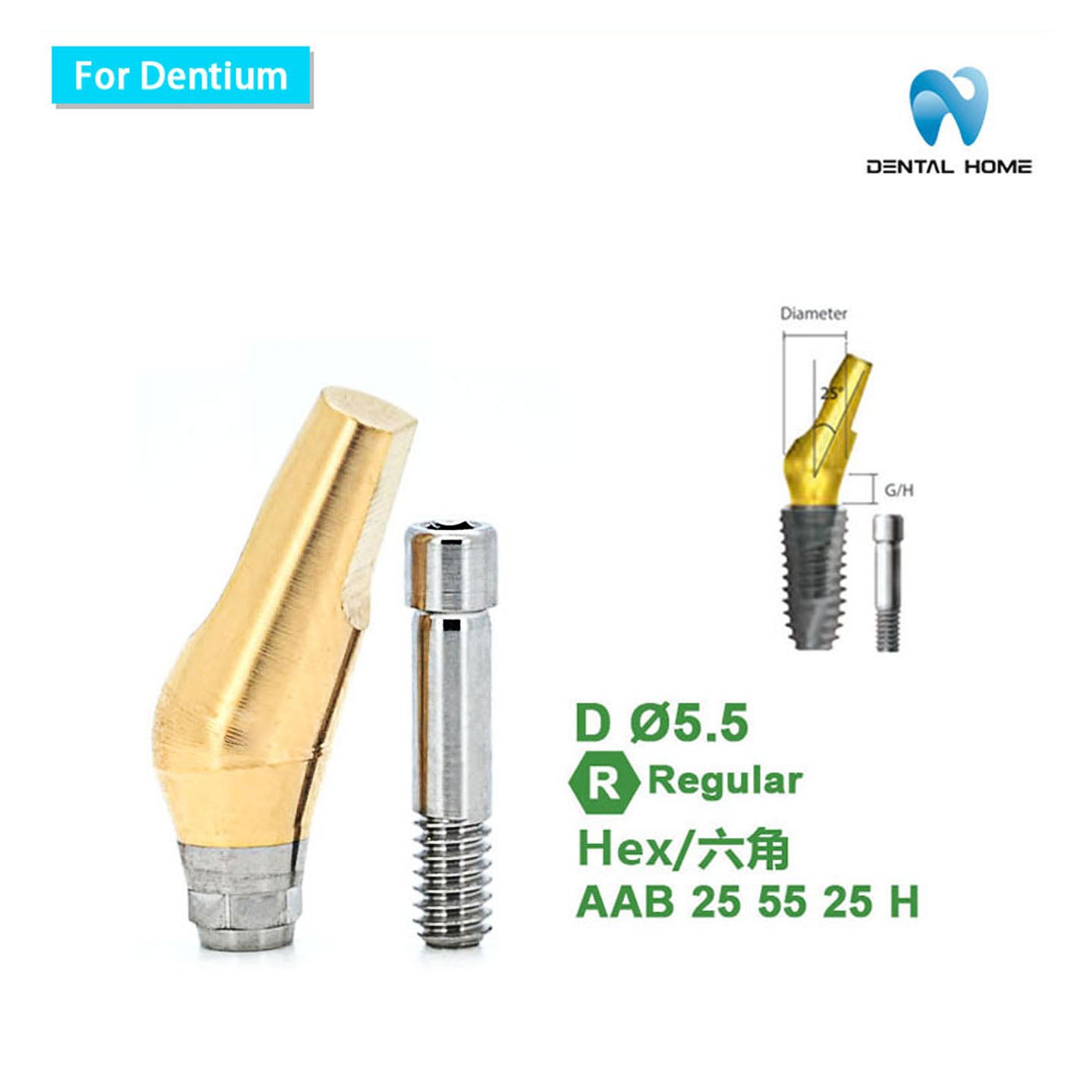 For Dentium Angled abutment