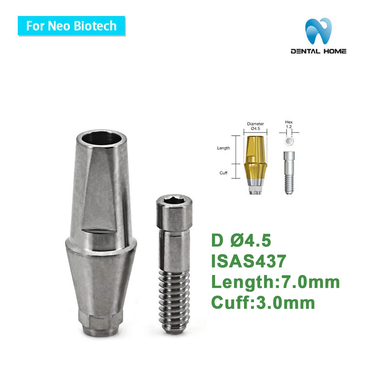 For Neobiotech Transfer Abutment