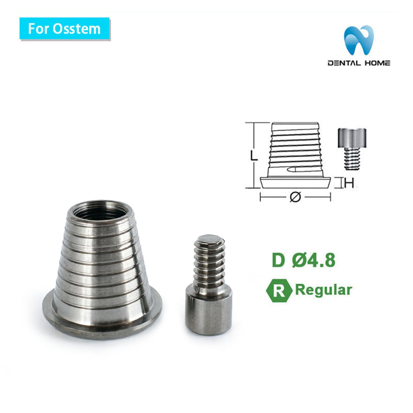 OSSTEM Compatible Multi-Unit Ti-Base for Dental Implant Restoration