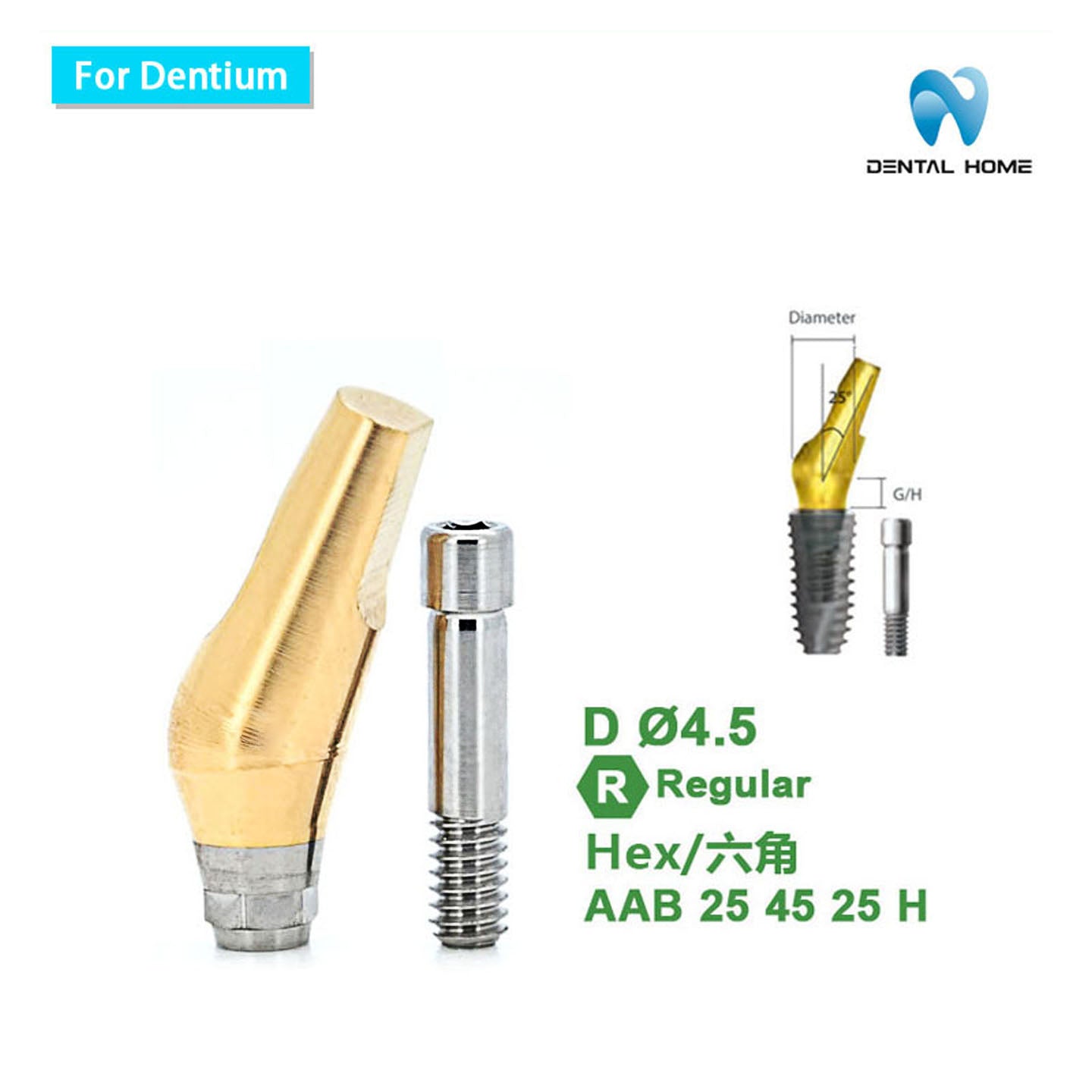 For Dentium Angled abutment