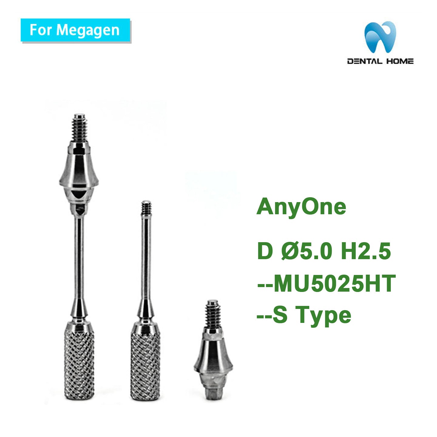 MegaGen Compatible Multi-Unit Straight Abutment | AnyOne S Type