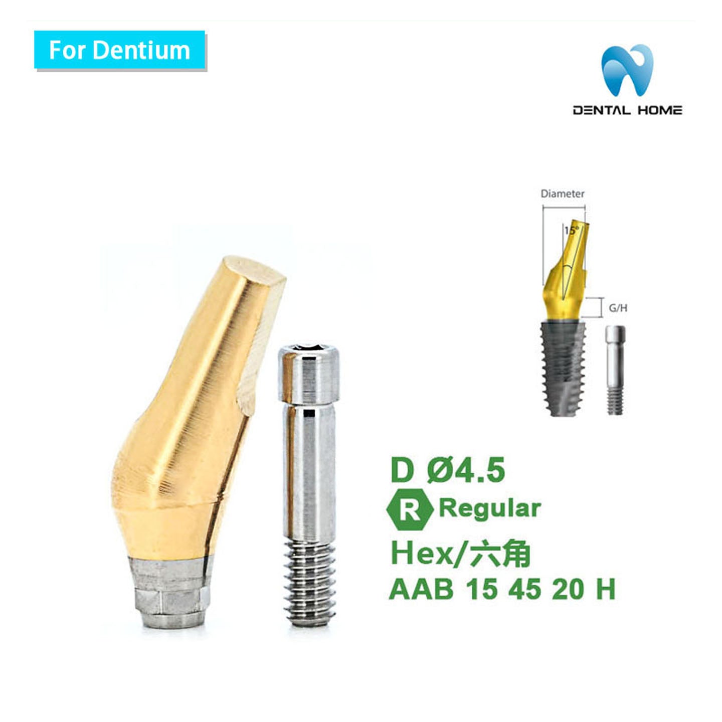 For Dentium Angled abutment