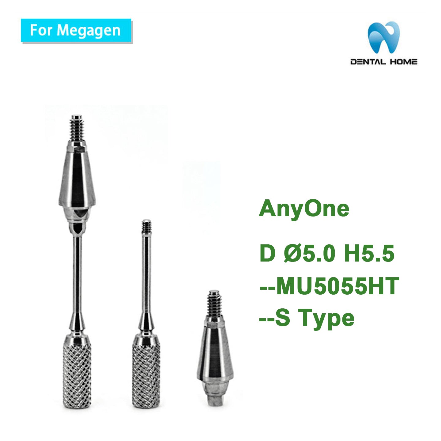 MegaGen Compatible Multi-Unit Straight Abutment | AnyOne S Type