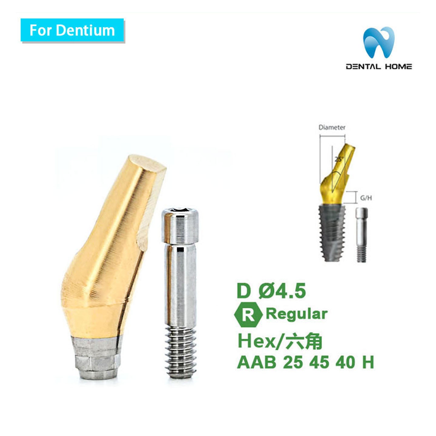 For Dentium Angled abutment