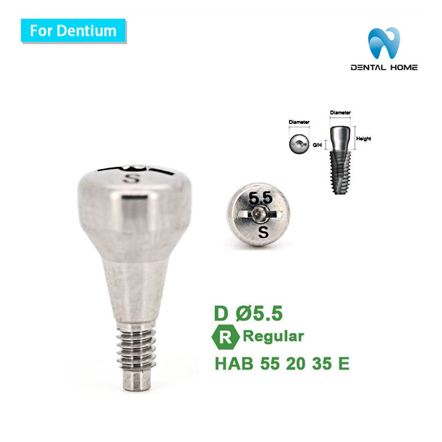 For Dentium Healing Abutment