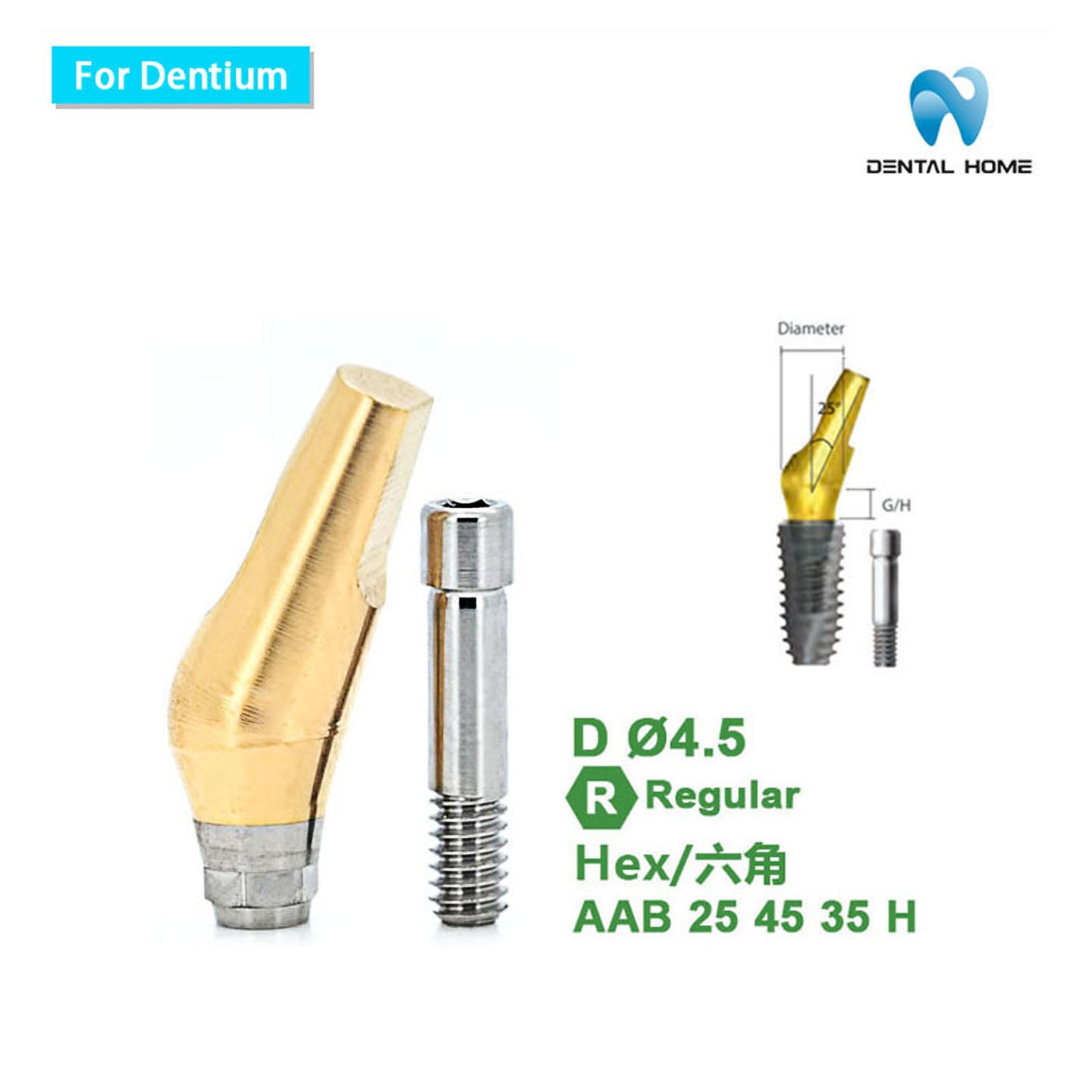 For Dentium Angled abutment