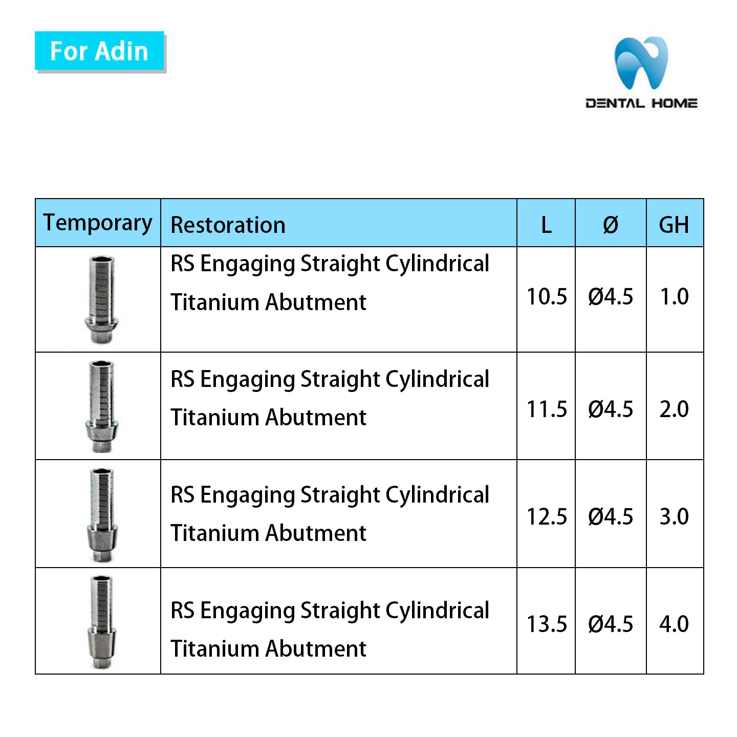 For Adin Temporary Abutment