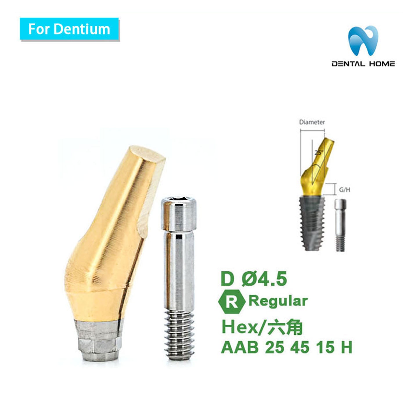 For Dentium Angled abutment