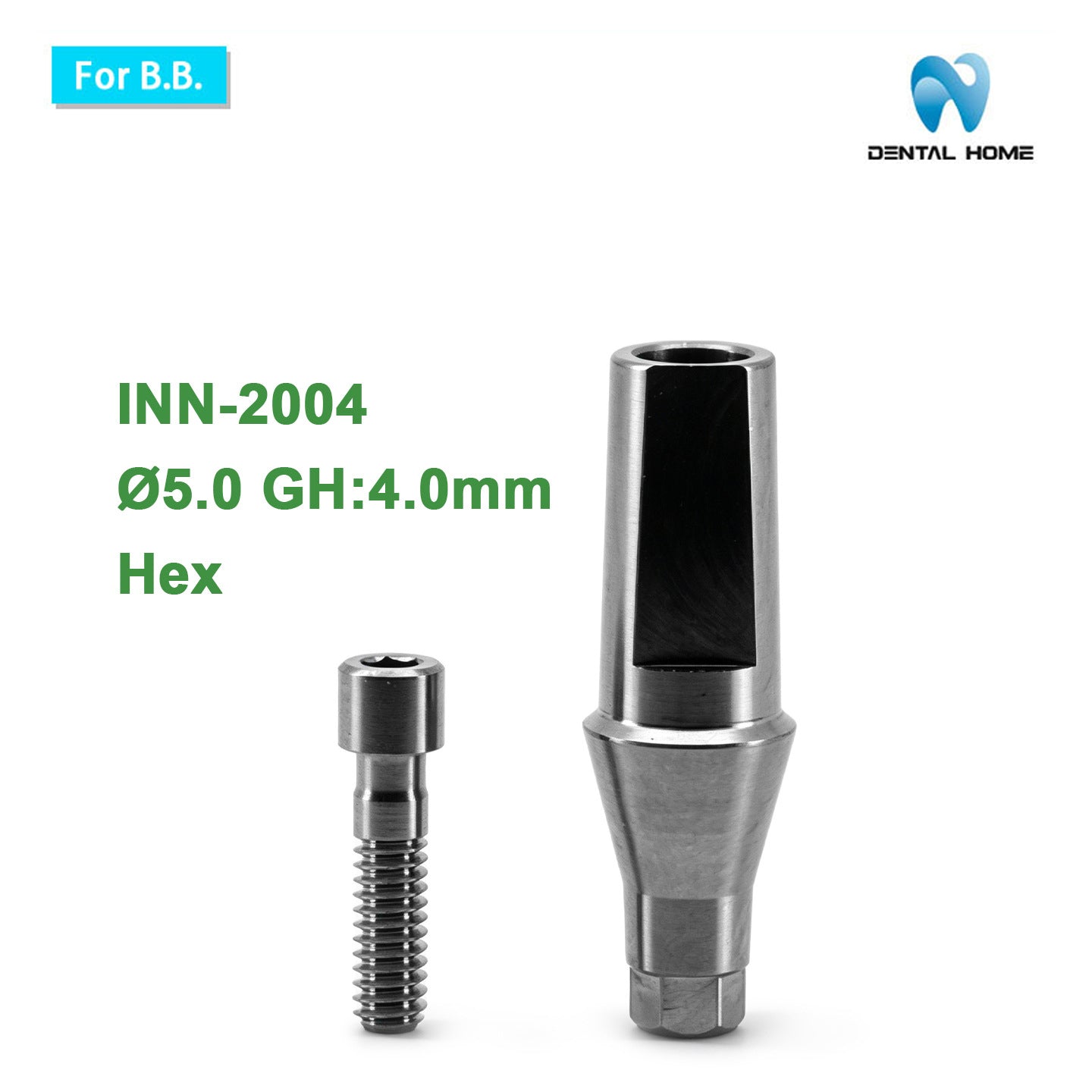 B.B. Compatible Repair Straight Abutment for Dental Implant Restoration
