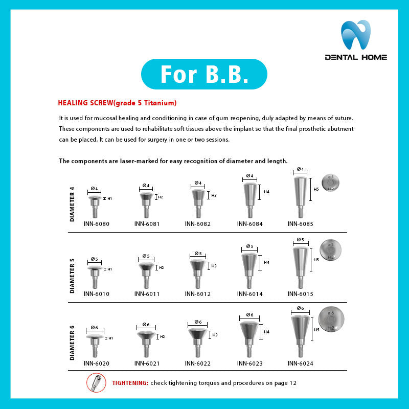 For B.B. Healing Abutment