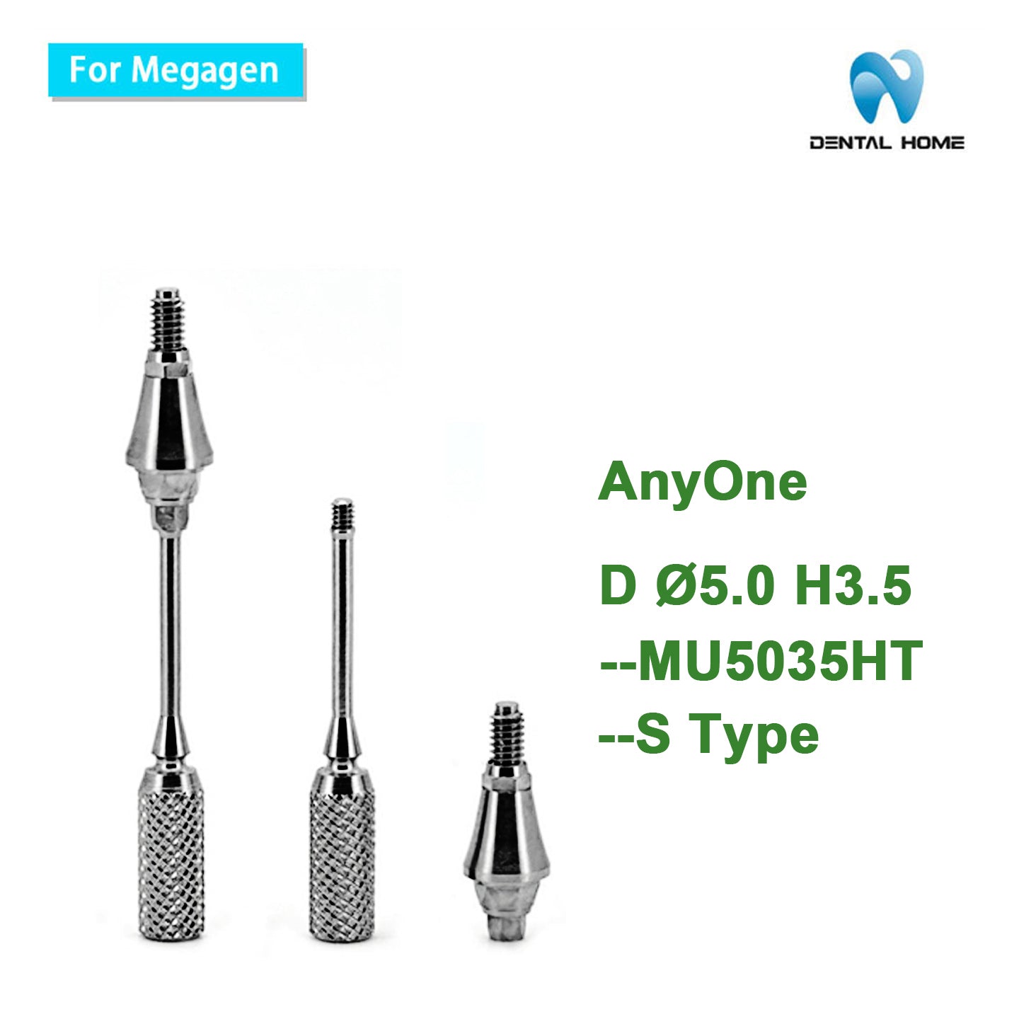 MegaGen Compatible Multi-Unit Straight Abutment | AnyOne S Type