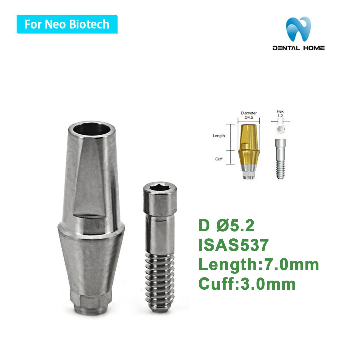 For Neobiotech Transfer Abutment