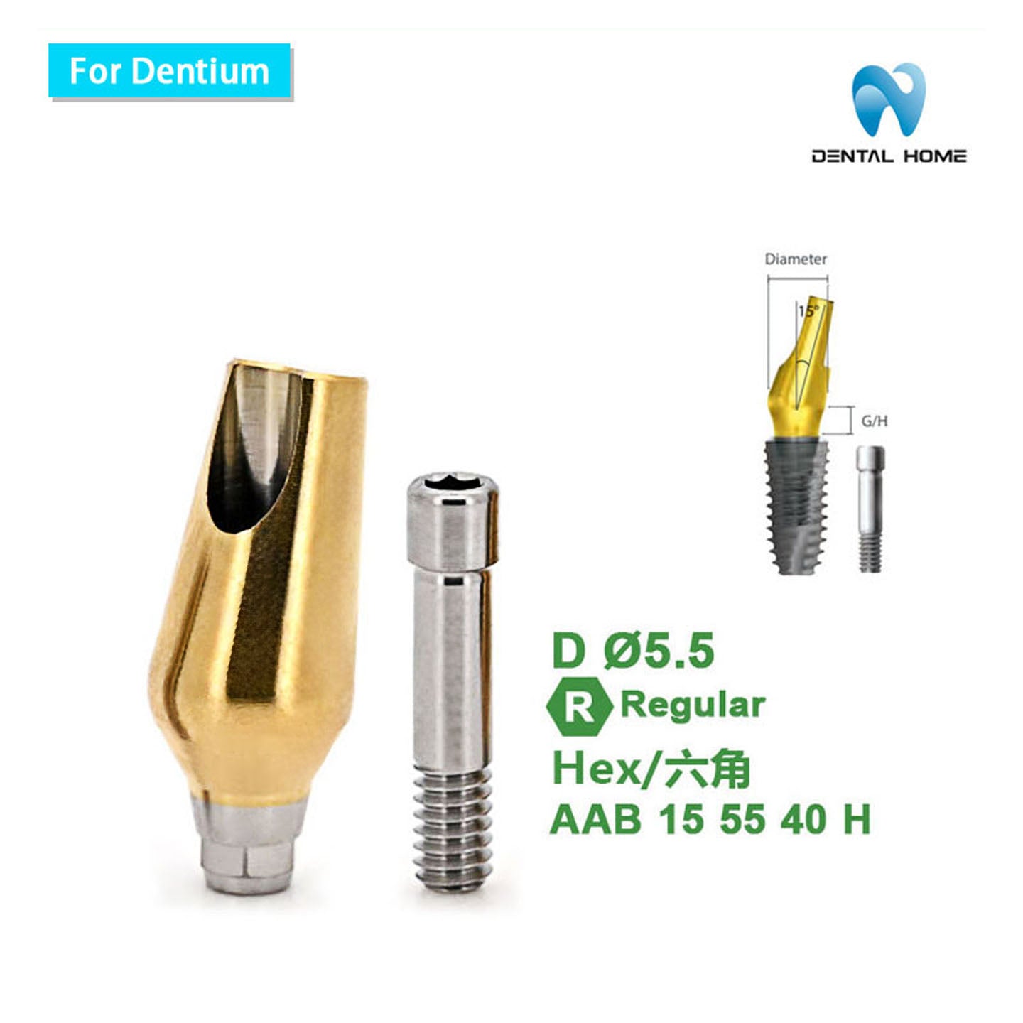For Dentium Angled abutment