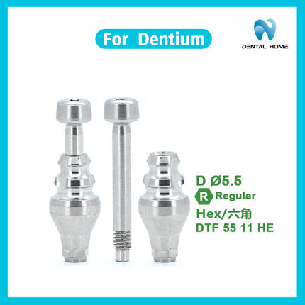 Подходит для ремонта временных титановых сплавов с использованием закрытой стержневой формы Dentium, сменных титановых подложек.