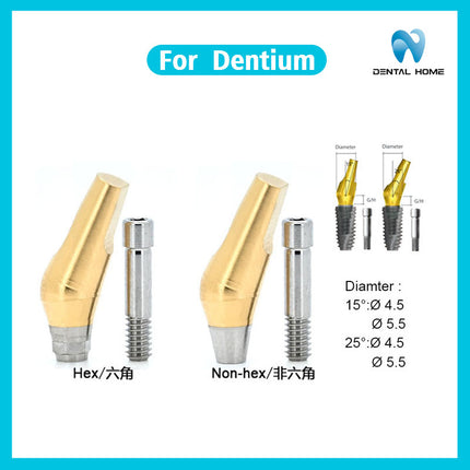Подходит для восстановленного Dentium готового углового абатмента из титанового сплава для замены имплантата.