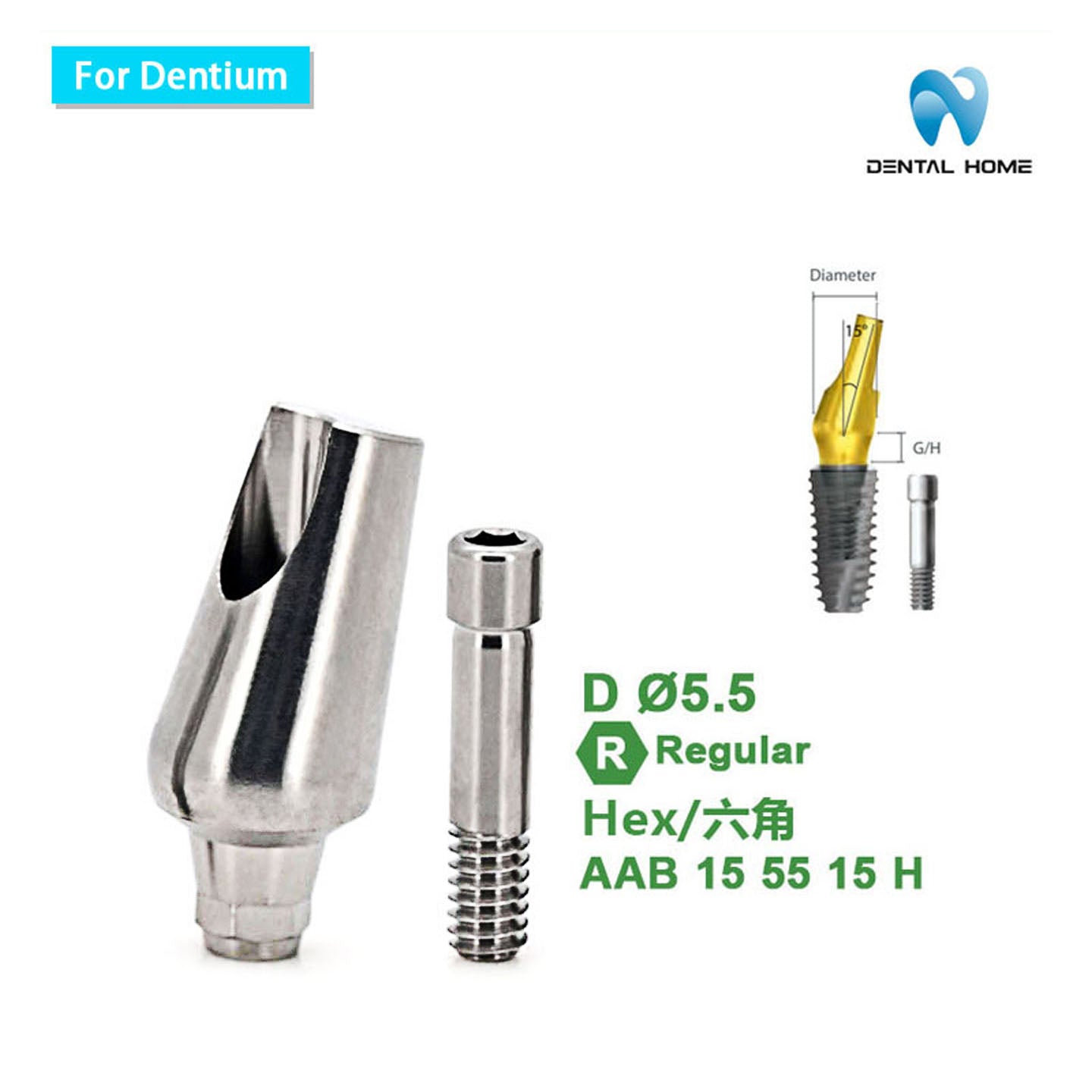 For Dentium Angled abutment