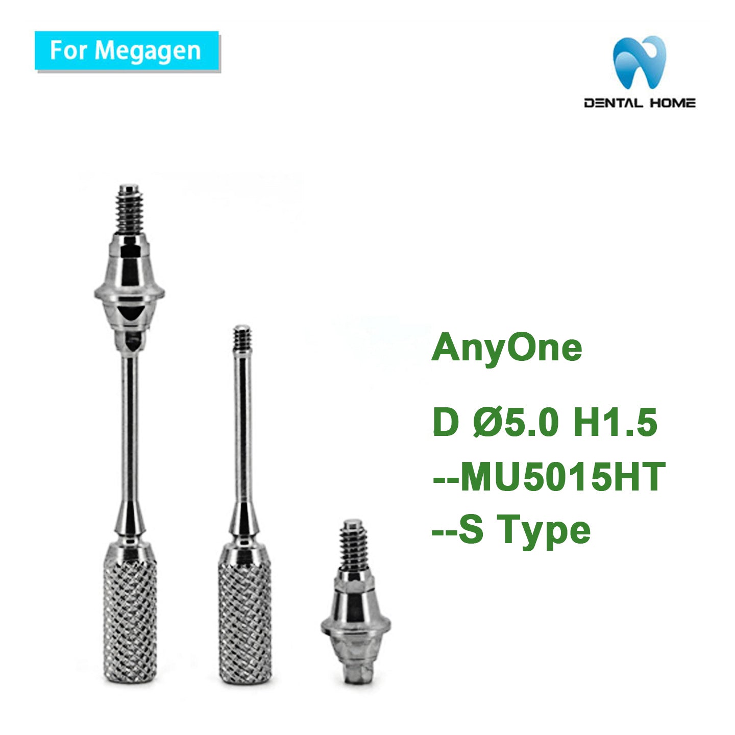 MegaGen Compatible Multi-Unit Straight Abutment | AnyOne S Type