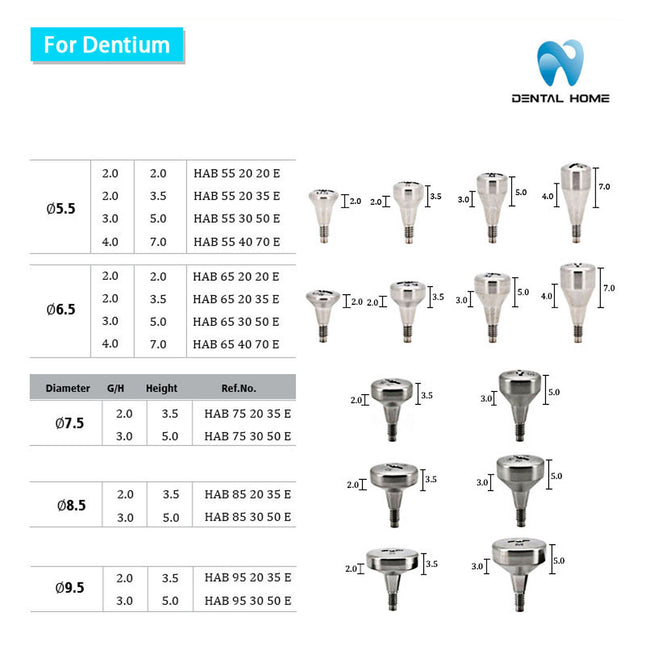 For Dentium Healing Abutment
