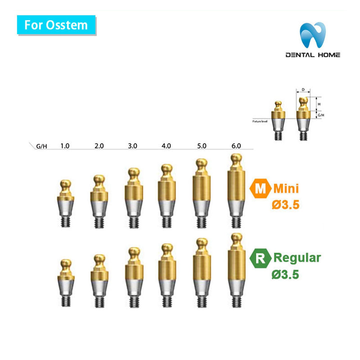 For Osstem Ball Abutment