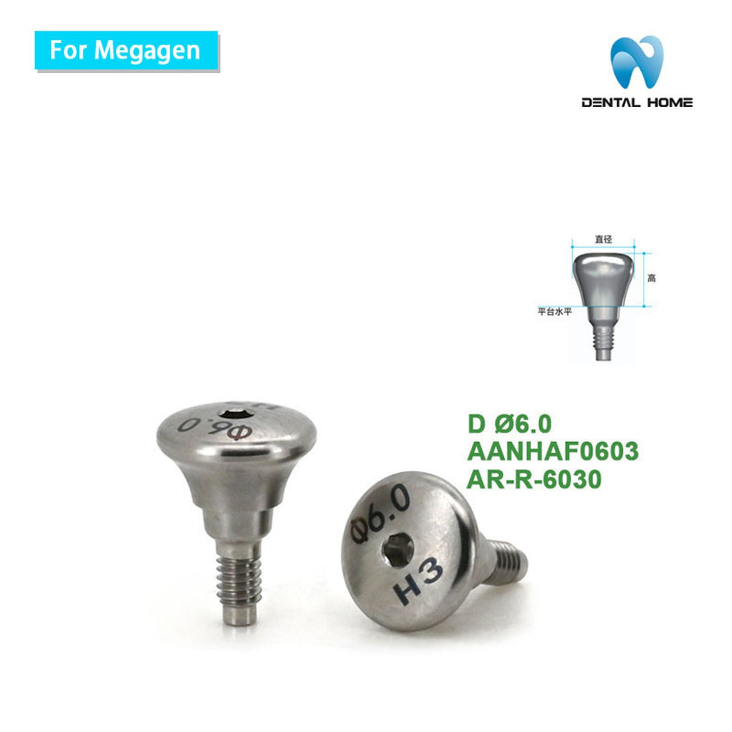 For Megagen Healing Abutment-AnyRidge