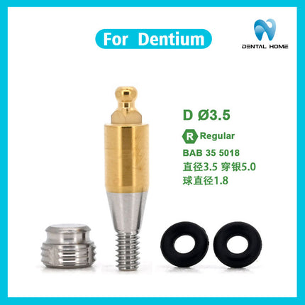 Подходит для замены дентальных имплантатов Dentium с шаровидным наконечником, стержень для переноса шаровидного наконечника изготовлен из титана
