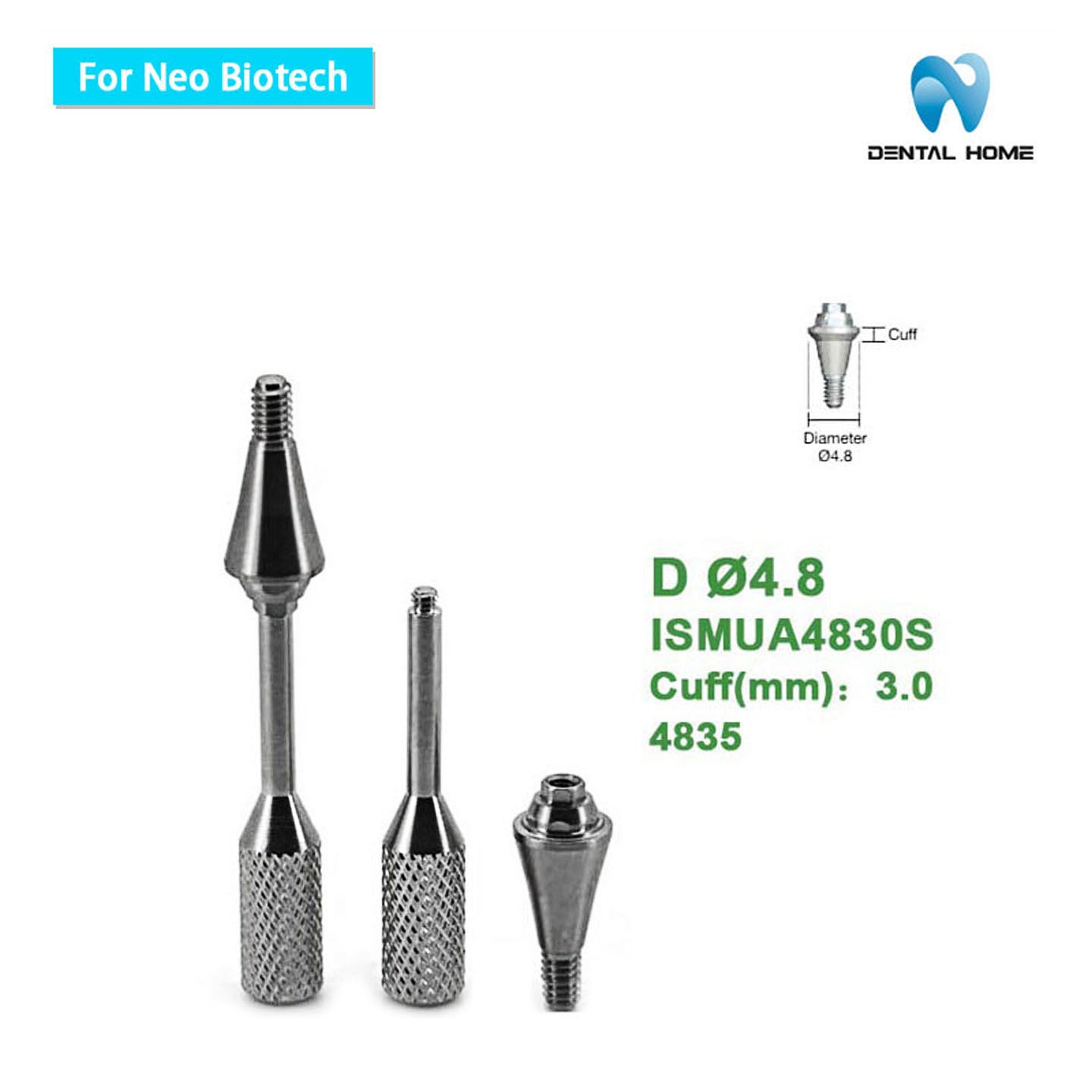 For Neobiotech Multi unit Straight Abutment
