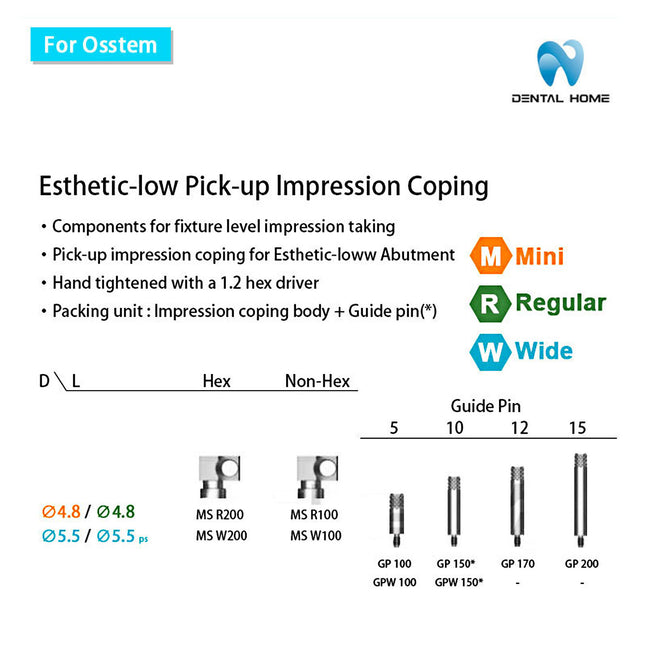 For Osstem Multi unit Pick-up Impression Coping