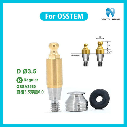 Подходит для металлических компонентов абатмента с шаровидным наконечником OSSTEM для замены дентальных имплантатов