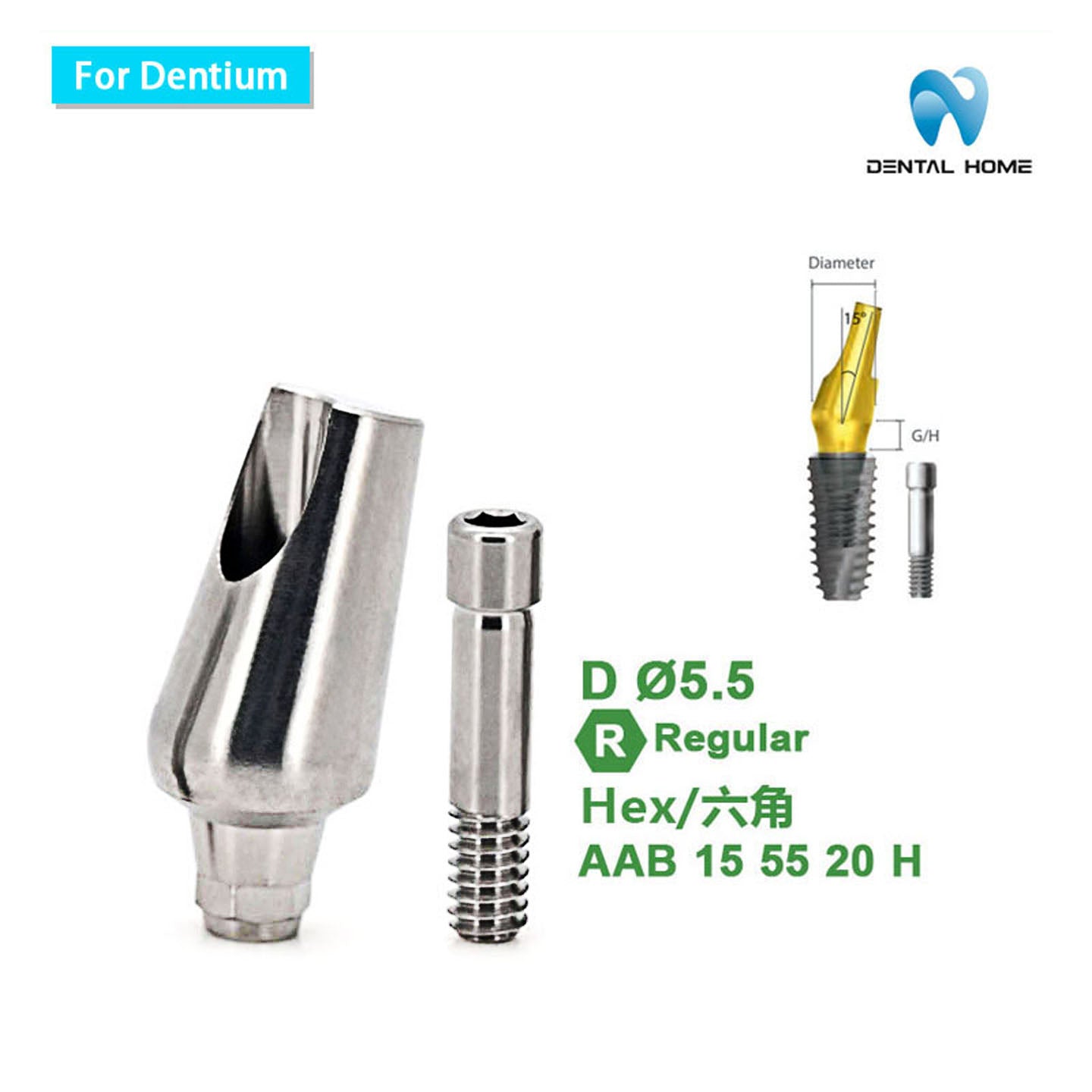 For Dentium Angled abutment