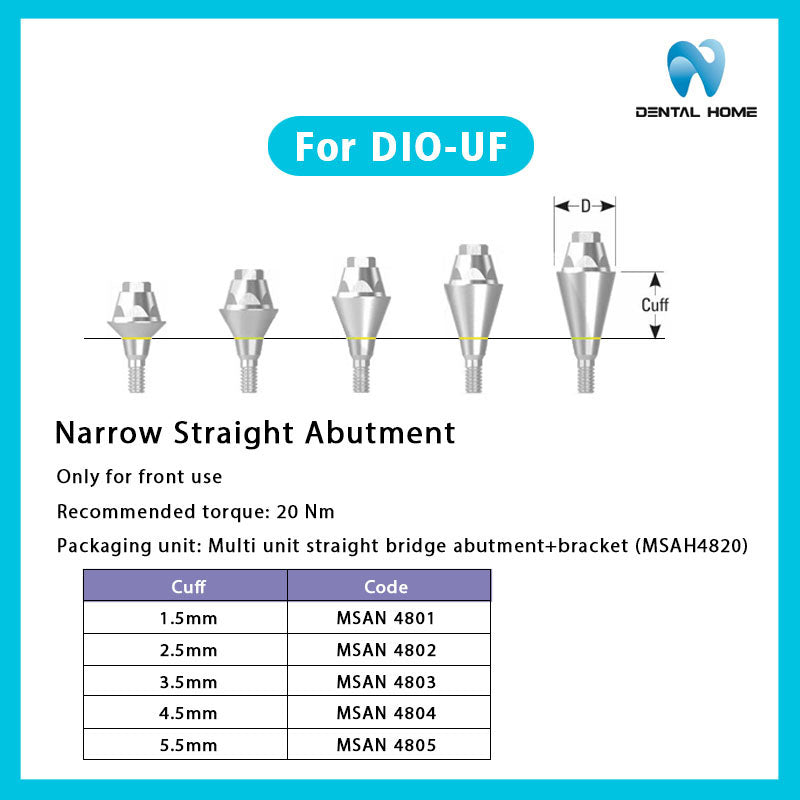 For DIO-UF Multi unit Straight Abutment