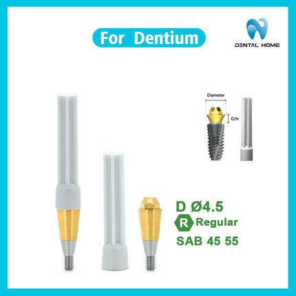 デンティウムコンポジット直角アバットメント交換ボディに適応可能即時荷重支持一時チタン合金ベーストランスファーロッド