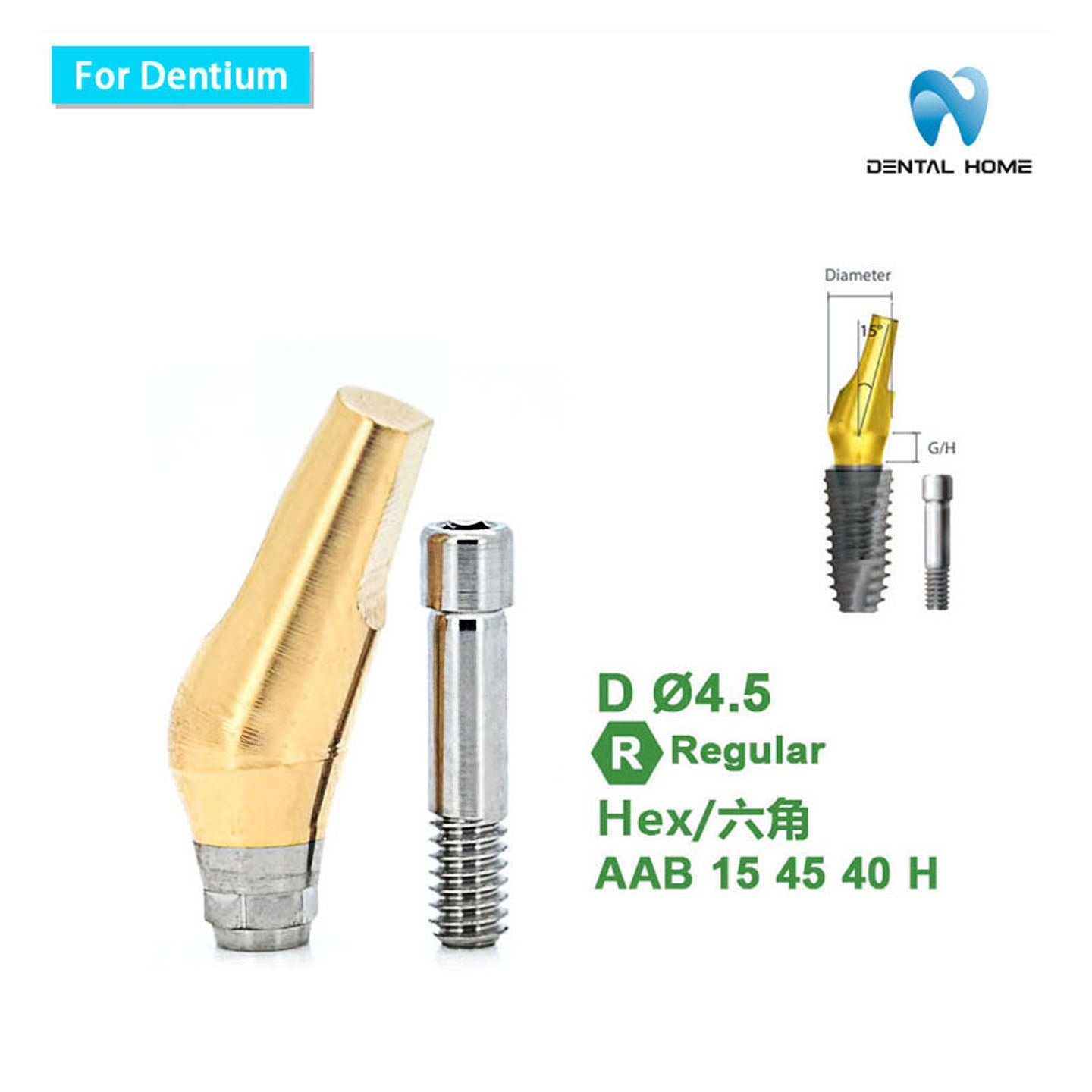 For Dentium Angled abutment