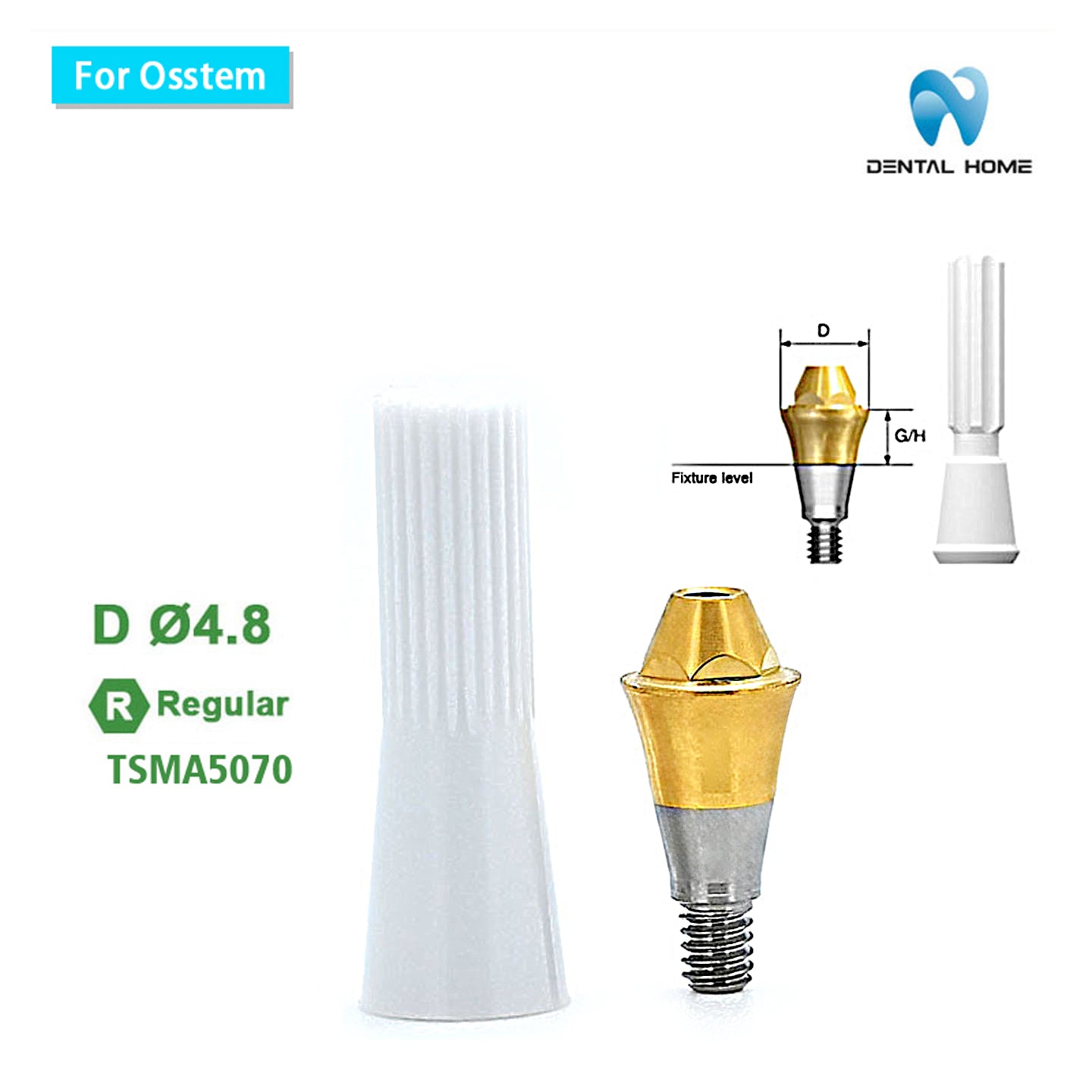 For Osstem Multi unit Straight Abutment