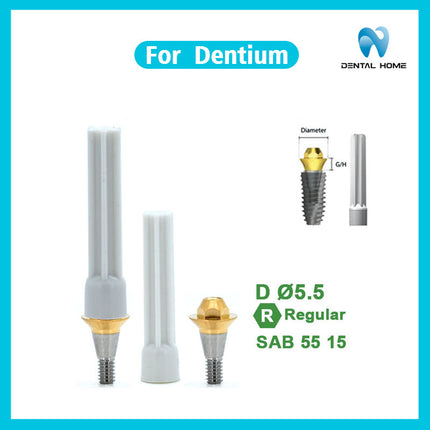 デンティウムコンポジット直角アバットメント交換ボディに適応可能即時荷重支持一時チタン合金ベーストランスファーロッド