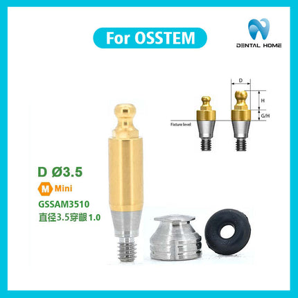 Подходит для металлических компонентов абатмента с шаровидным наконечником OSSTEM для замены дентальных имплантатов