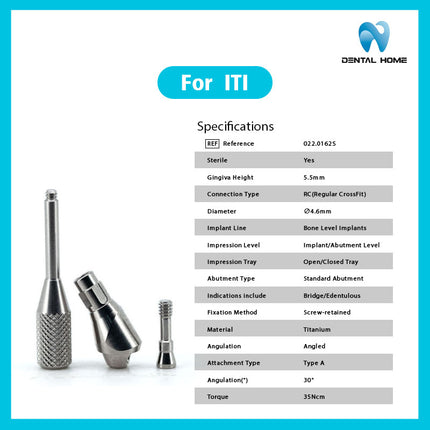 Straumann ITl コンポジット ベース、直角 17 度 30 度、チタン合金ベース保護キャップ、即時アクセサリに適しています。