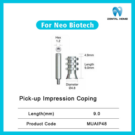 Подходит для замены дентального имплантата на основе композитного стержня Neobiotech