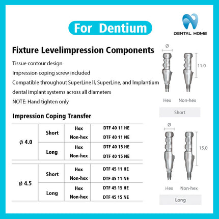 Подходит для ремонта временных титановых сплавов с использованием закрытой стержневой формы Dentium, сменных титановых подложек.