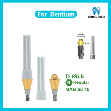 デンティウムコンポジット直角アバットメント交換ボディに適応可能即時荷重支持一時チタン合金ベーストランスファーロッド