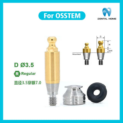 Подходит для металлических компонентов абатмента с шаровидным наконечником OSSTEM для замены дентальных имплантатов