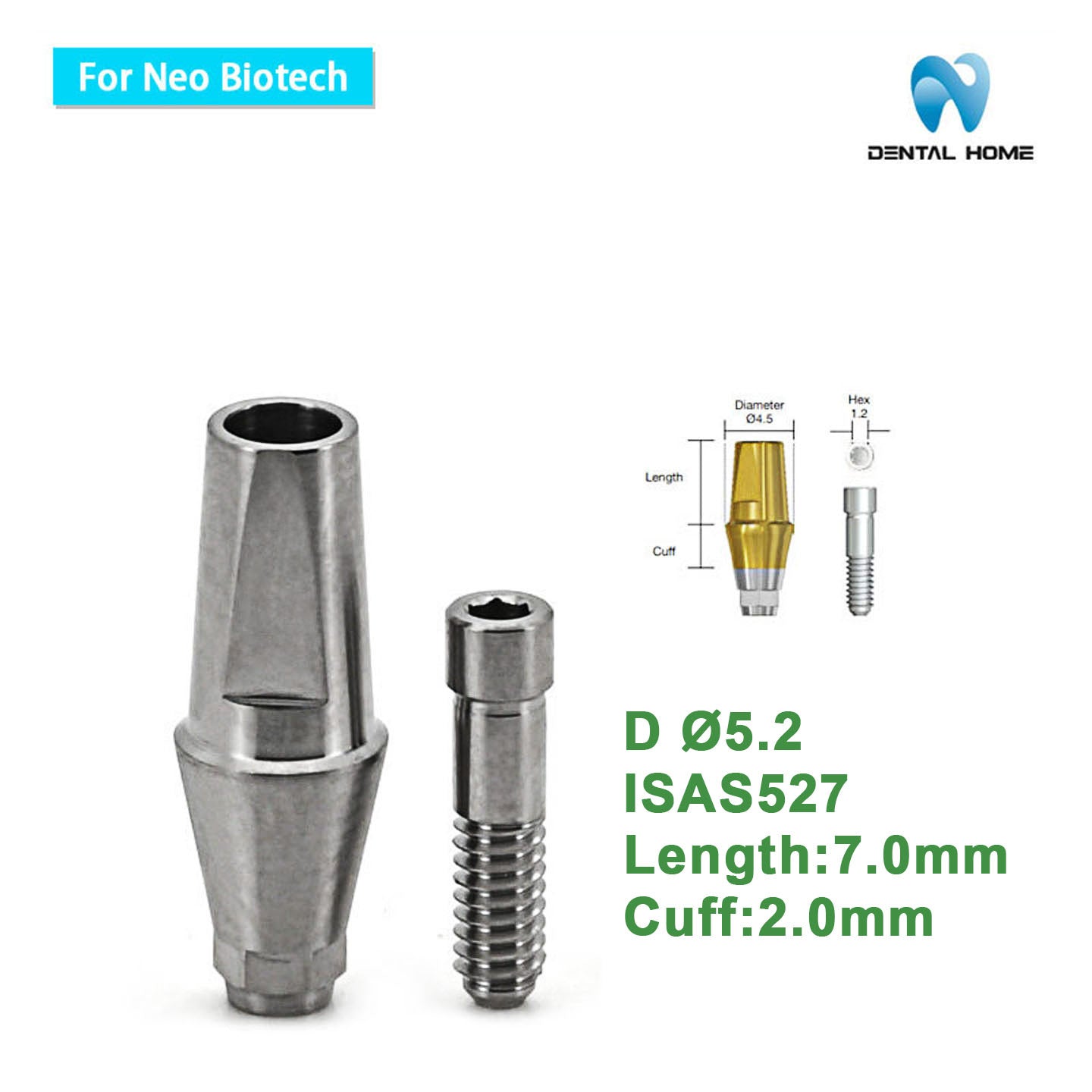 For Neobiotech Transfer Abutment