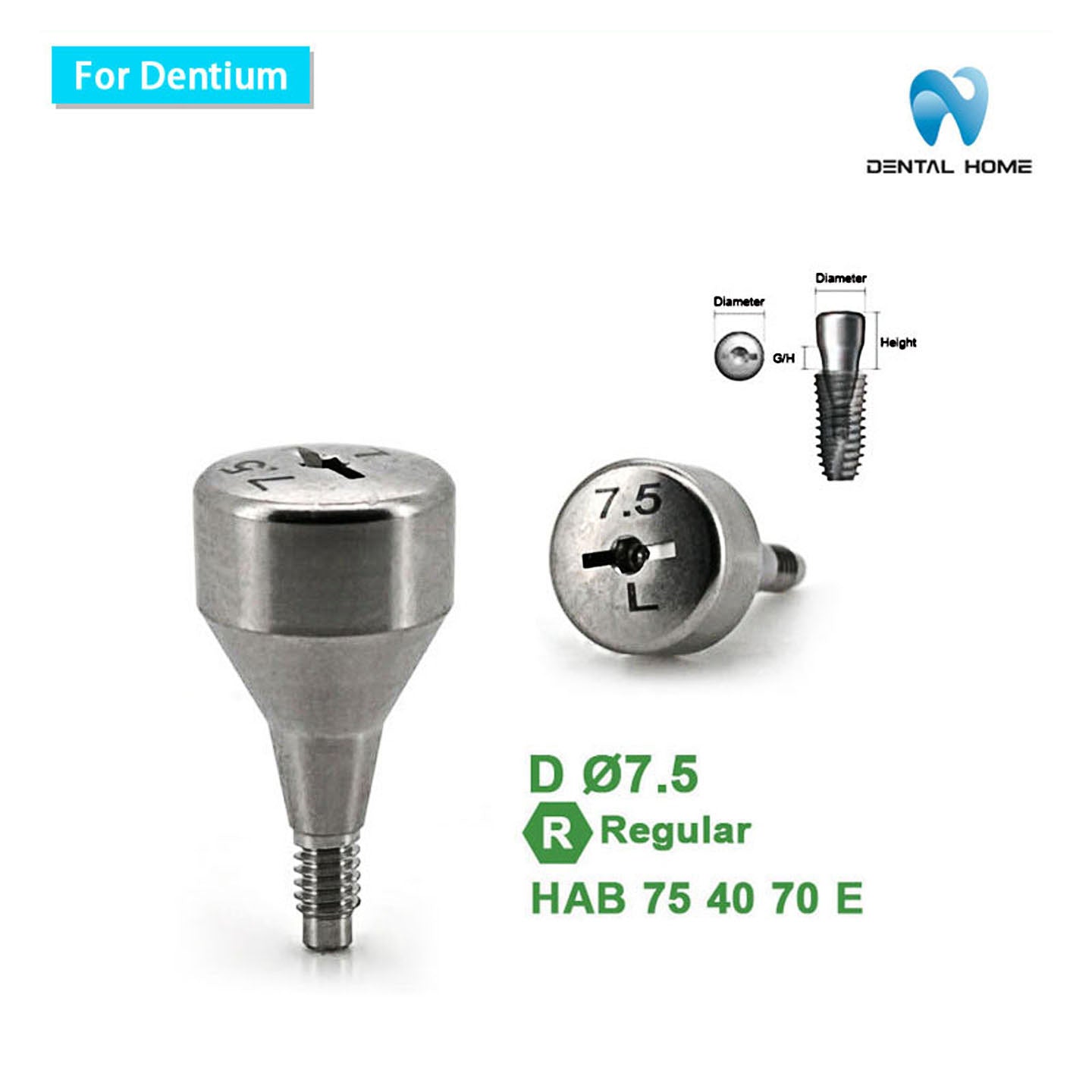 For Dentium Healing Abutment