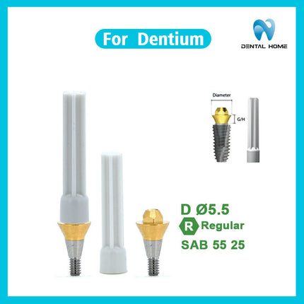 デンティウムコンポジット直角アバットメント交換ボディに適応可能即時荷重支持一時チタン合金ベーストランスファーロッド