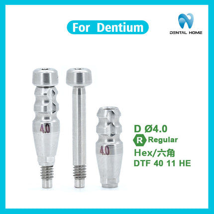 Подходит для ремонта временных титановых сплавов с использованием закрытой стержневой формы Dentium, сменных титановых подложек.