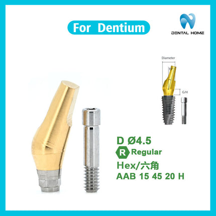 Подходит для восстановленного Dentium готового углового абатмента из титанового сплава для замены имплантата.