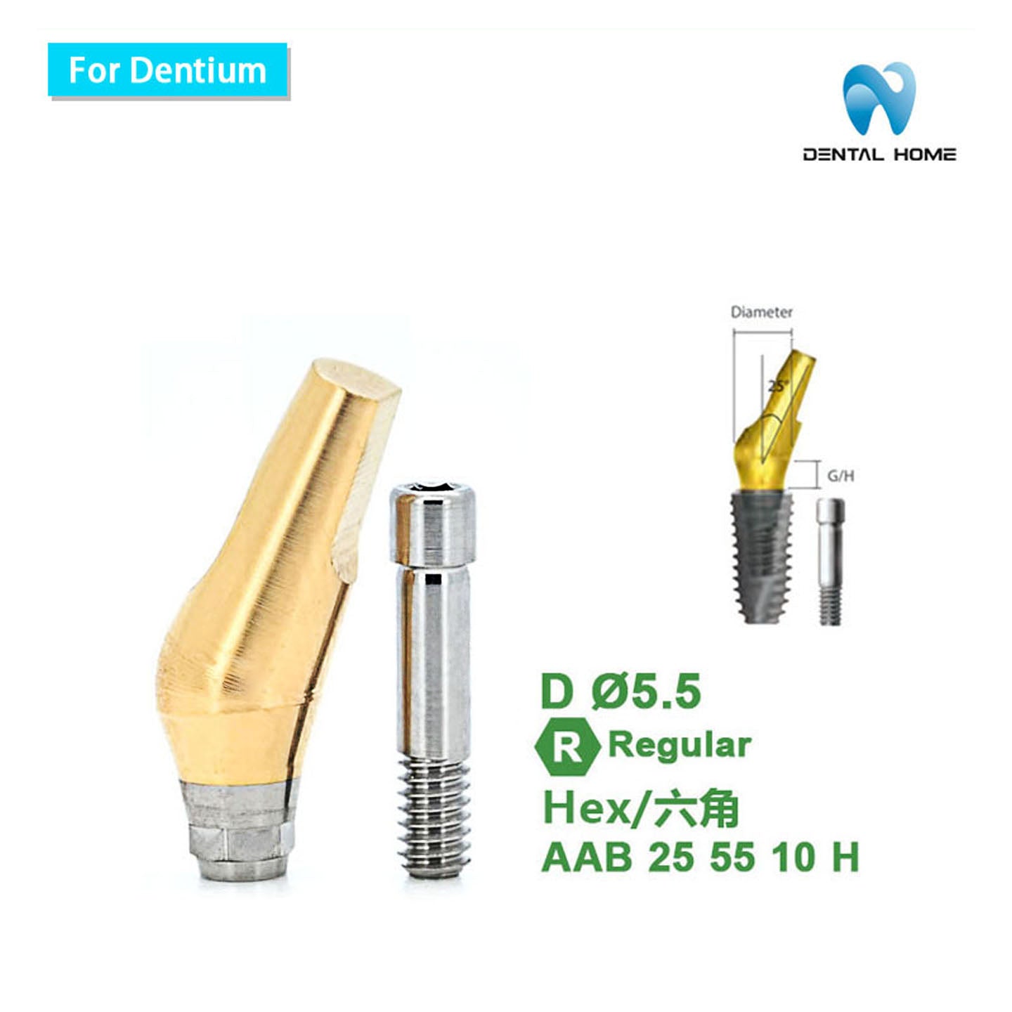 For Dentium Angled abutment