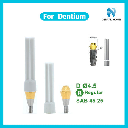 デンティウムコンポジット直角アバットメント交換ボディに適応可能即時荷重支持一時チタン合金ベーストランスファーロッド