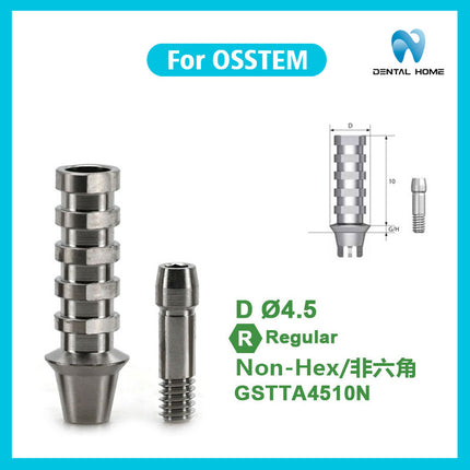 Подходит для готового реставрационного продукта OSSTEM Временный абатмент Субстрат из титанового сплава Защитный колпачок для замены имплантата
